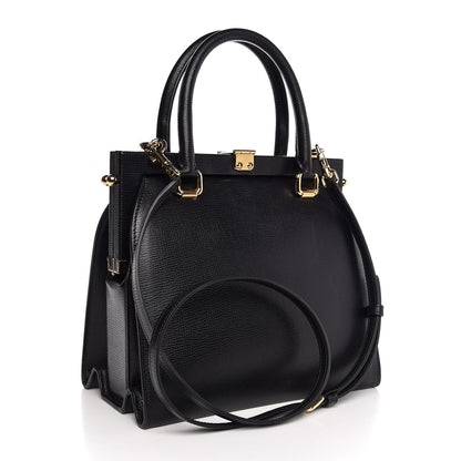 Dolce & Gabbana Dauphine Embroidered Studded Mini Palmellato Black 3 of 11