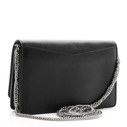 Givenchy Lambskin Emblem Chain Wallet Black 3 of 9