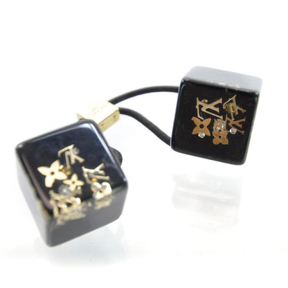 Louis Vuitton Inclusion Black Hair Cubes Gold Monogram 4 of 4