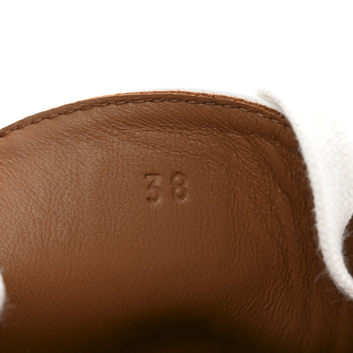Hermes Matte Niloticus Crocodile Calfskin Deep Sneakers 38 White Marron Alezan 8 of 11