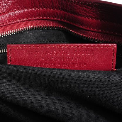 Balenciaga Chevre Silver Metallic Edge Hardware City Rouge Brique Rouge Grenade 17 of 17