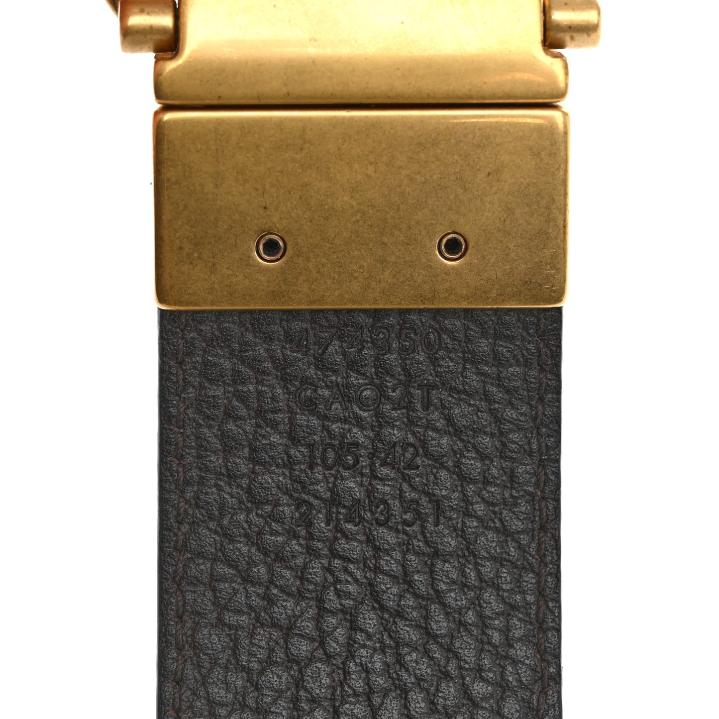 Calfskin Double G Reversible 37mm Belt 105 42 Black Cocoa