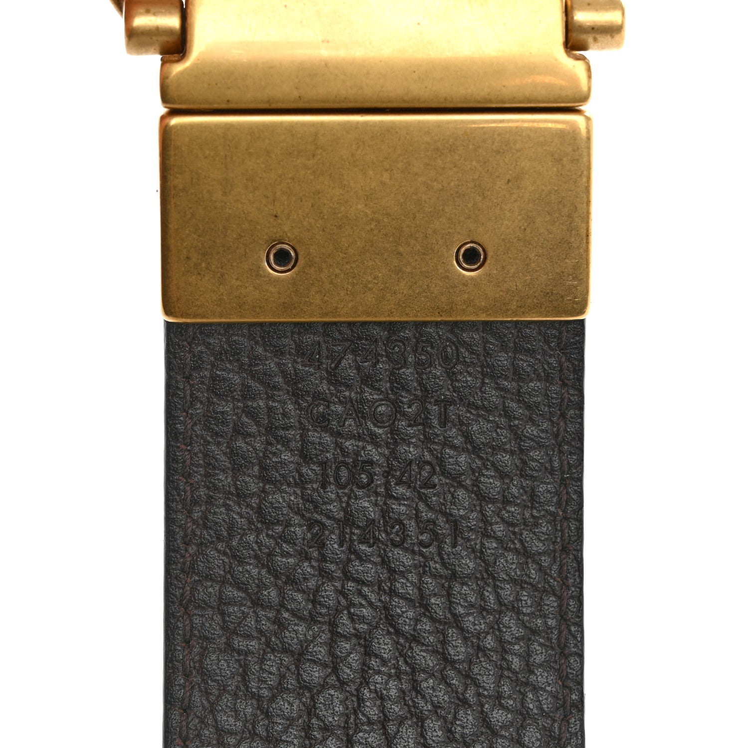 Gucci Calfskin Double G Reversible 37mm Belt 105 42 Black Cocoa 6 of 8