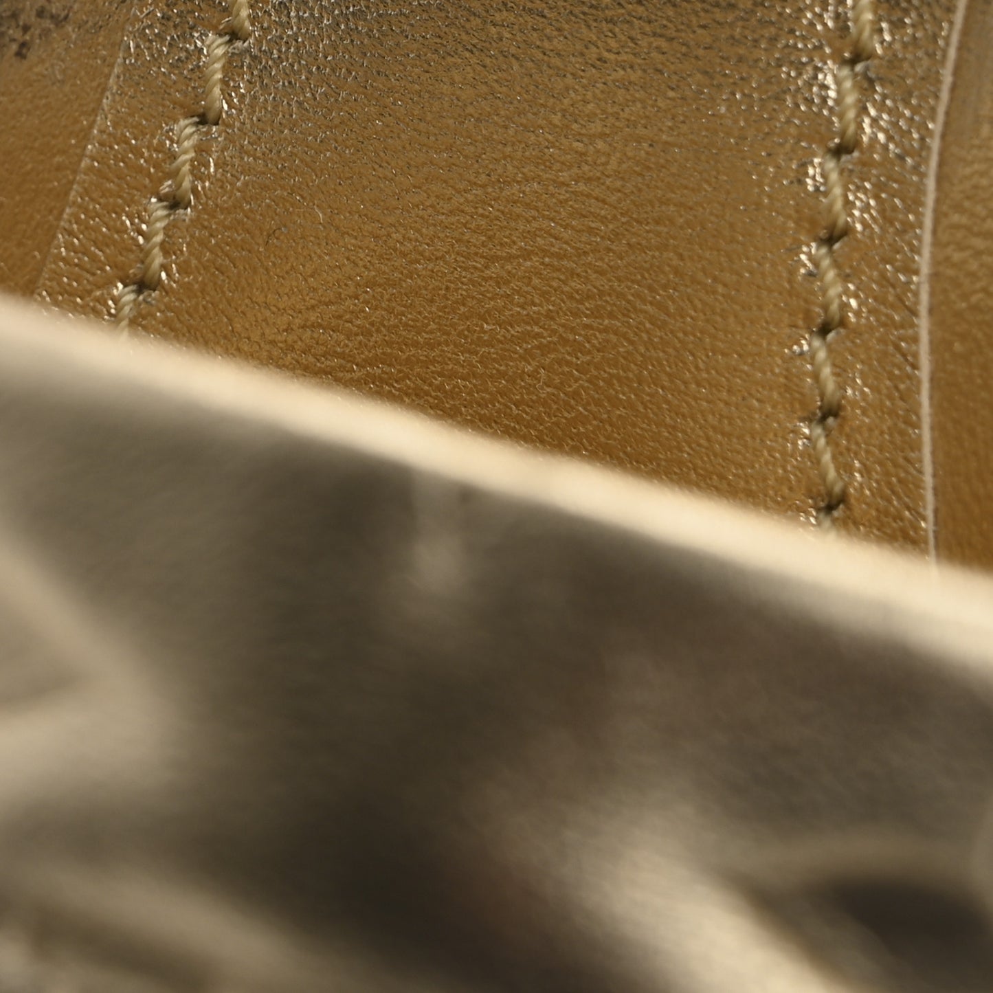 Metallic Lambskin Embossed Monogram Revival High Heel Mules 39.5  Gold