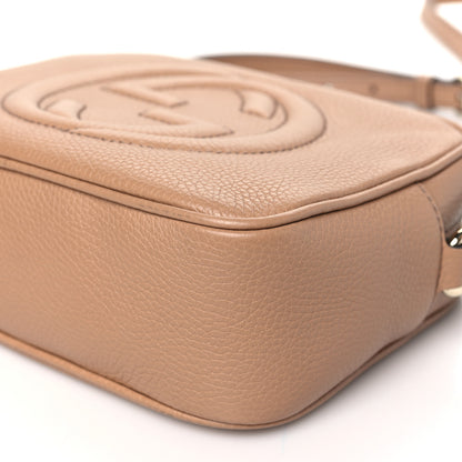 Gucci Pebbled Calfskin Small Soho Disco Bag Camelia 10 of 11