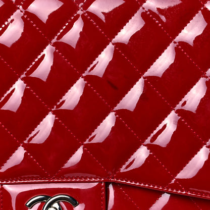 Chanel Patent Jumbo Single Flap Red 12 of 16