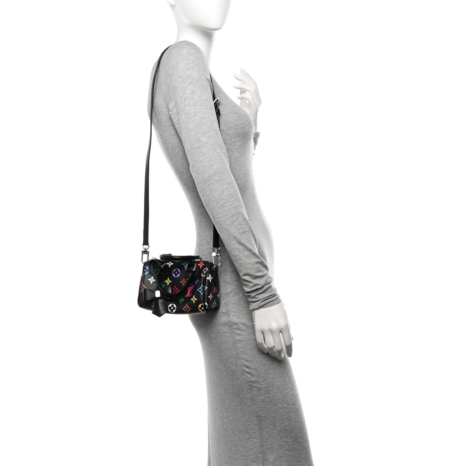 Louis Vuitton LV X TM Monogram Multicolor Nano Speedy Black 2 of 10