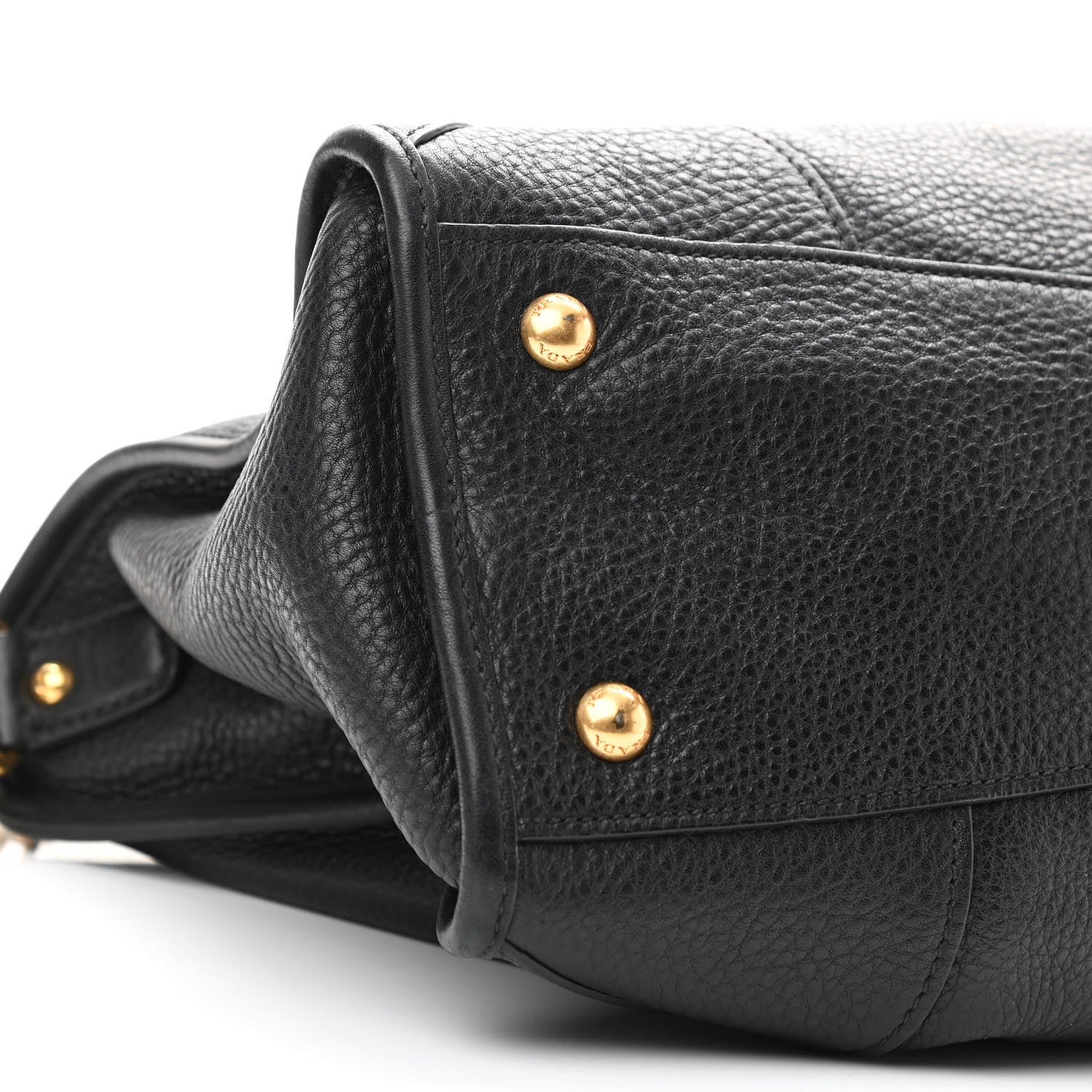 Prada Vitello Daino Shopping Satchel Black 9 of 12