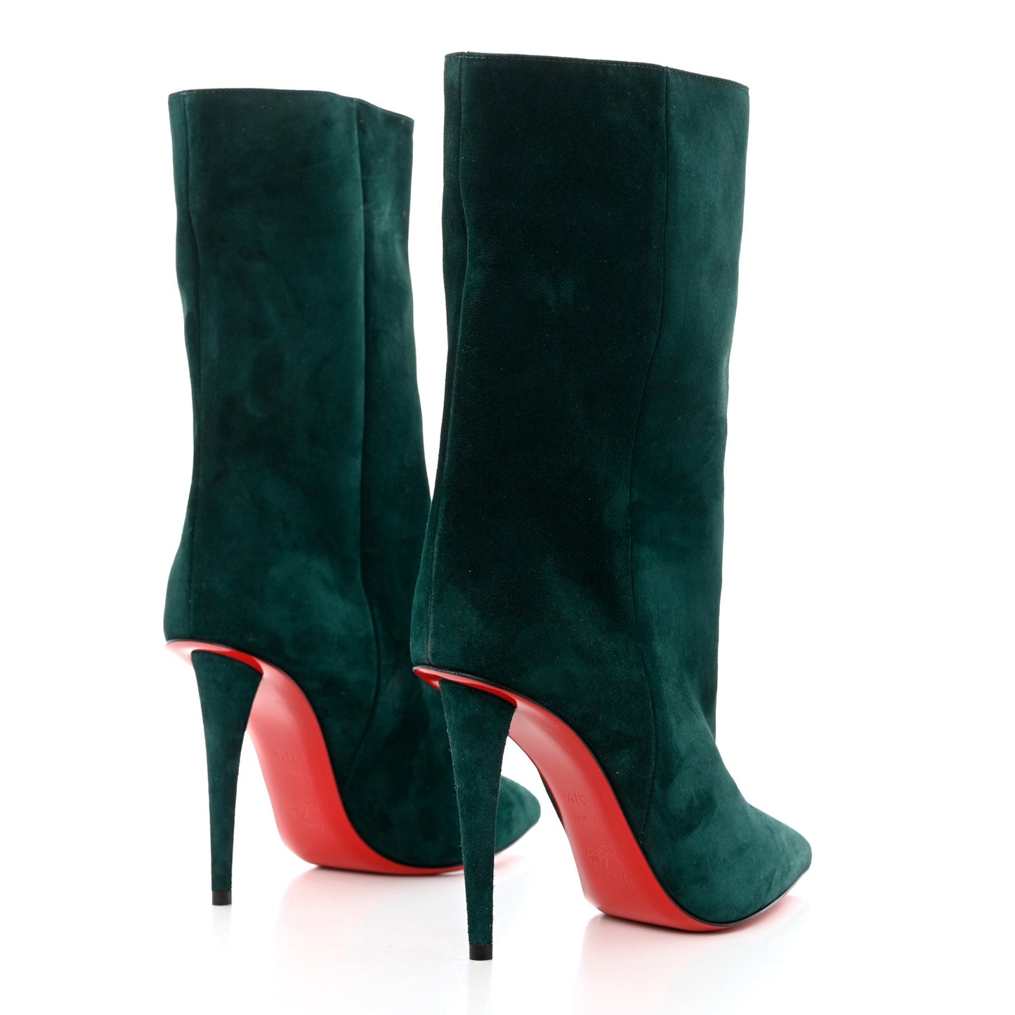Veau Velours Astrilarge 100 Booties 37.5 Green