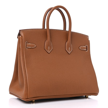 Hermes Togo Birkin 25 Gold 3 of 10