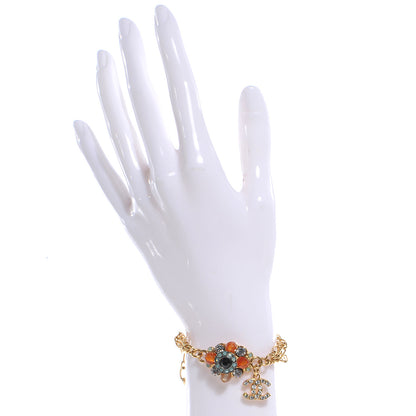 Chanel Jeweled CC Chain Bracelet Gold 2 of 5