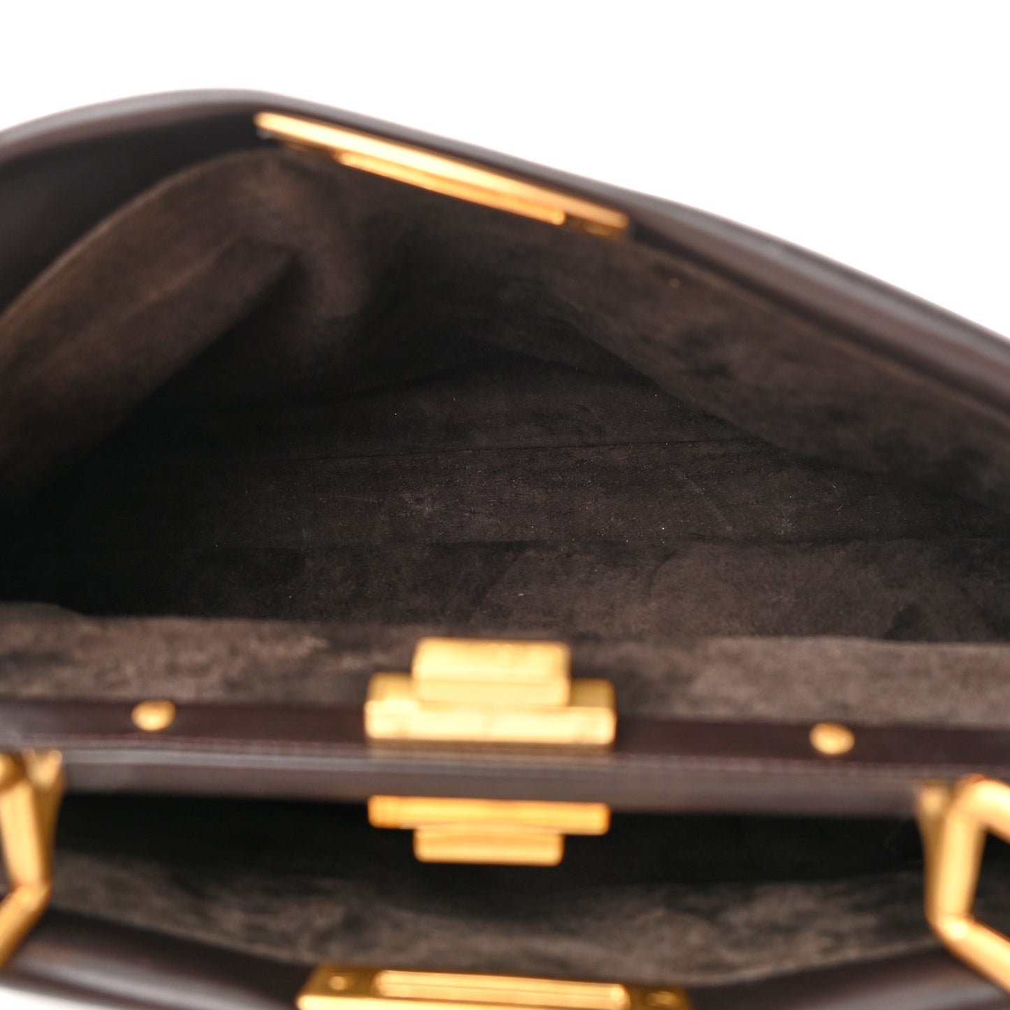 Vitello Calf Hair Zebra Print Medium Peekaboo Iconic Satchel Black