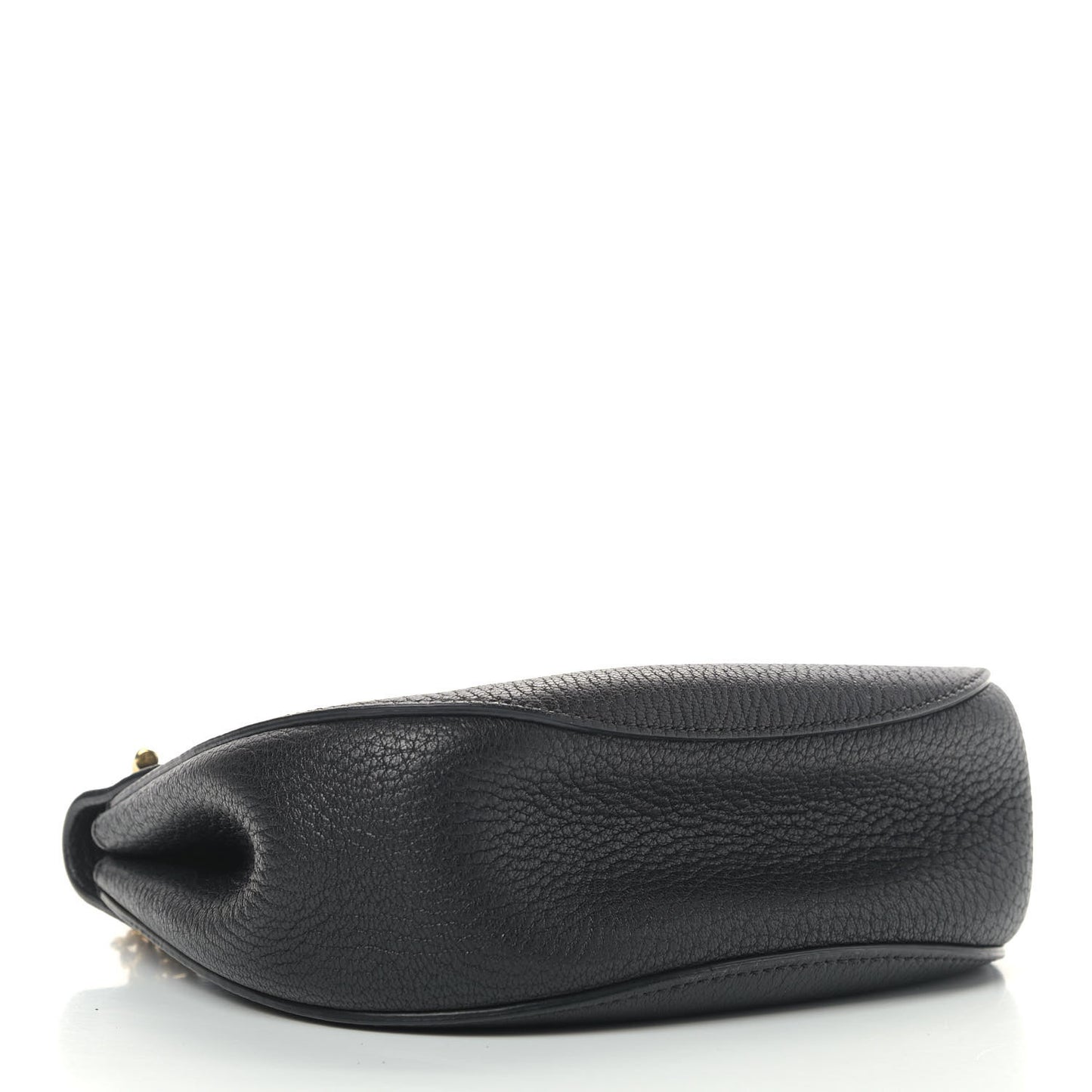 Grained Lambskin Mini Drew Shoulder Bag Black