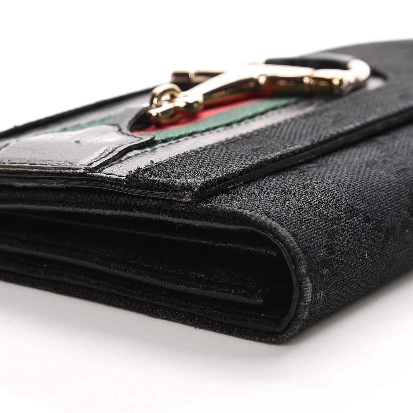 Monogram Web Hasler Continental Wallet Black