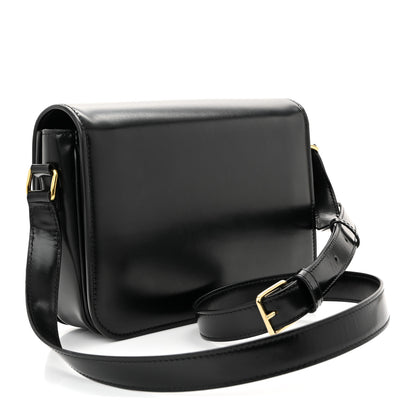 Celine Shiny Calfskin Medium Triomphe Black 3 of 10
