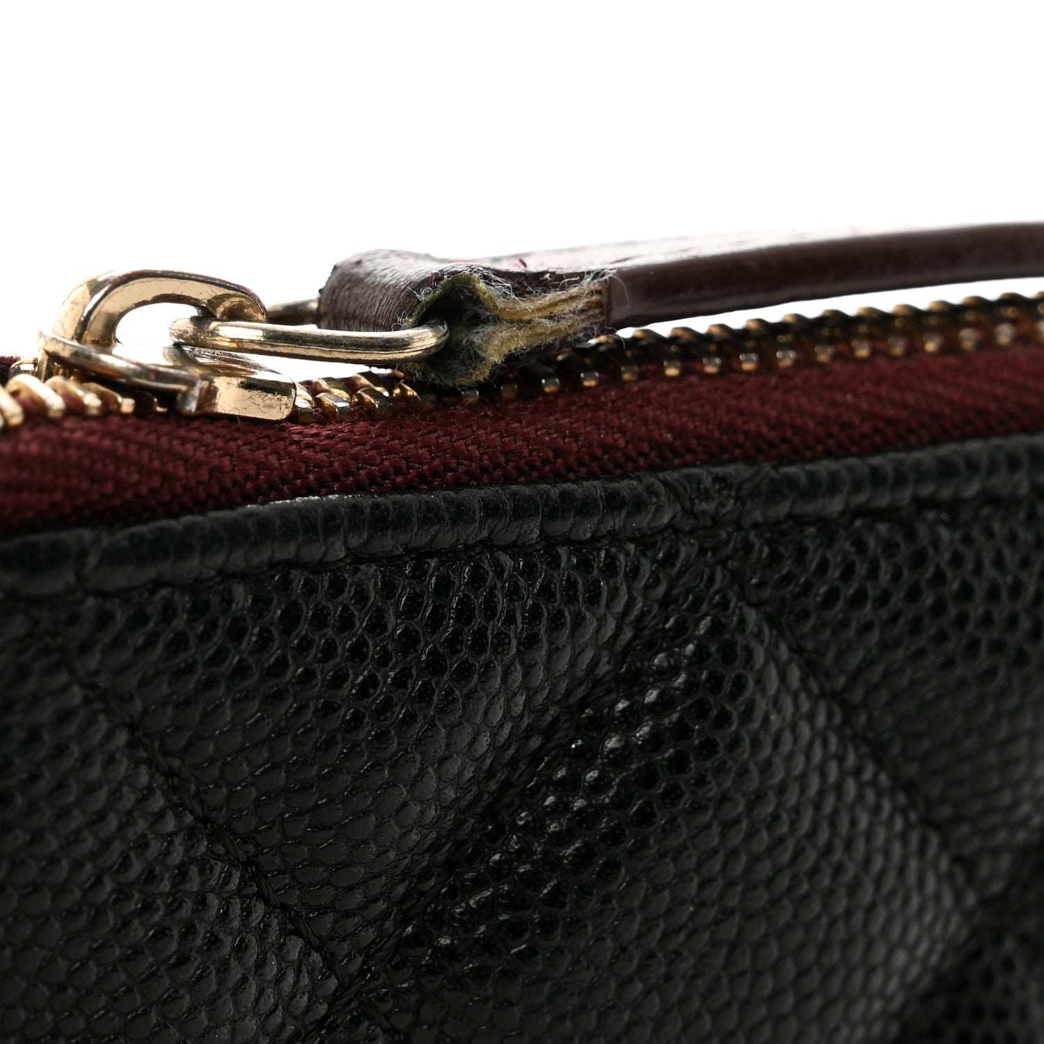 Chanel Caviar Quilted Small Cosmetic Case Black 8 of 9