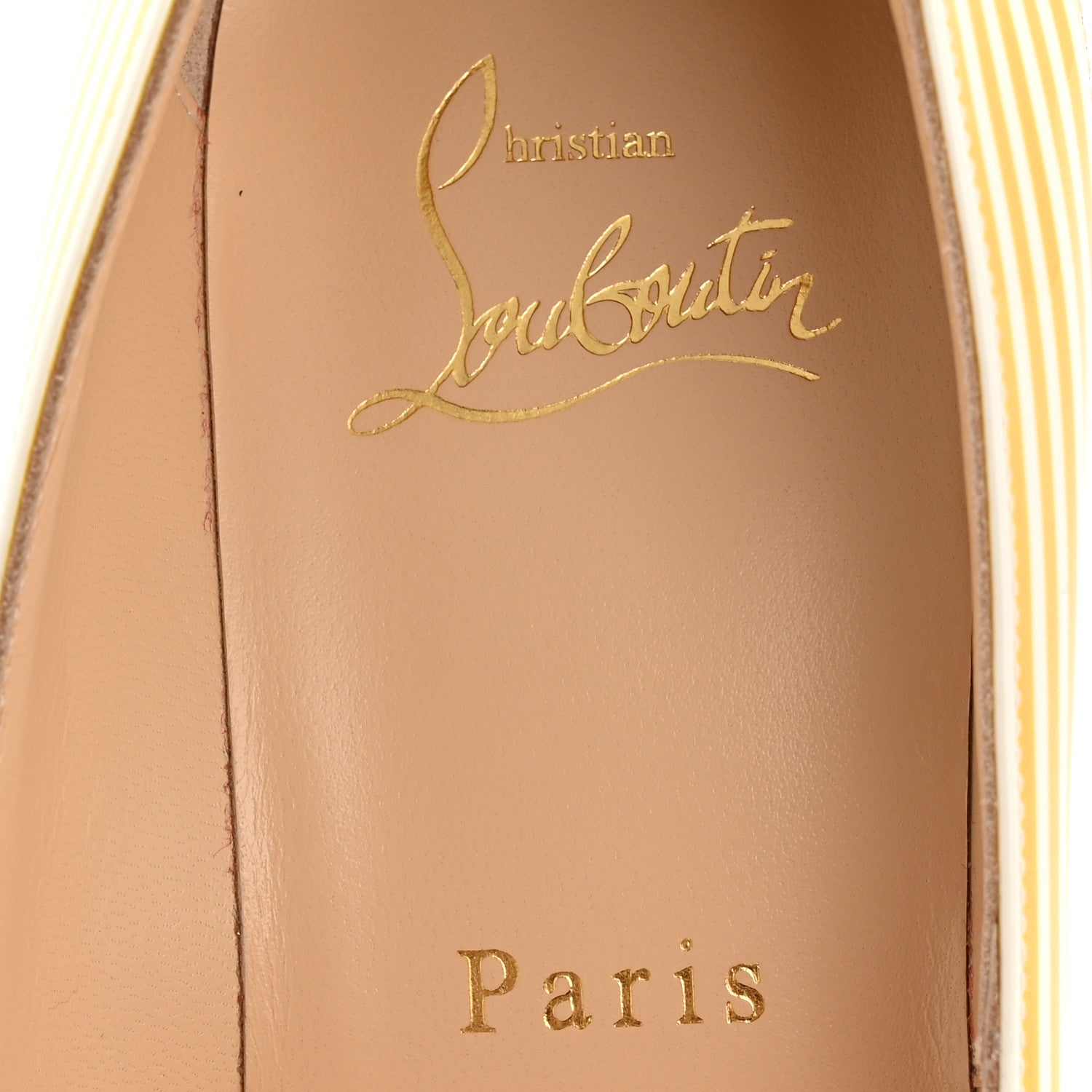 Christian Louboutin Patent Stripes Marine Alta 120 Pumps 36.5 Multicolor 24 of 27