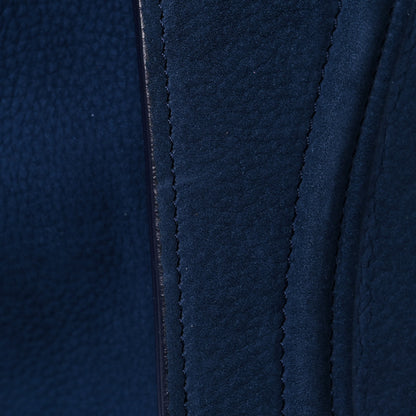 Celine Nubuck Calfskin Medium Phantom Luggage Navy Blue 13 of 15
