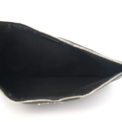 Givenchy Texutured Coated Canvas Rottweiler Print Medium Cosmetic Pouch Black 5 of 8