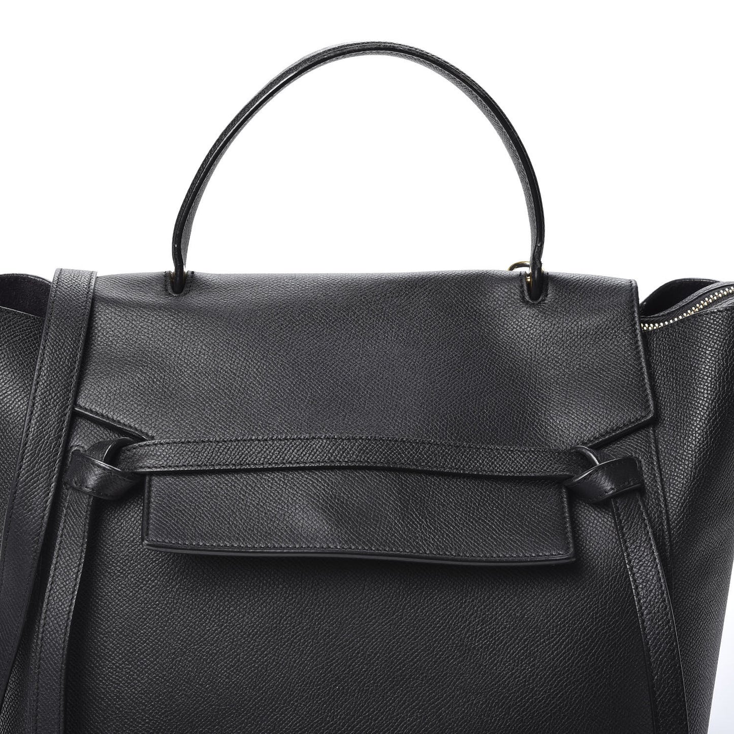 Baby Grained Calfskin Mini Belt Bag Black