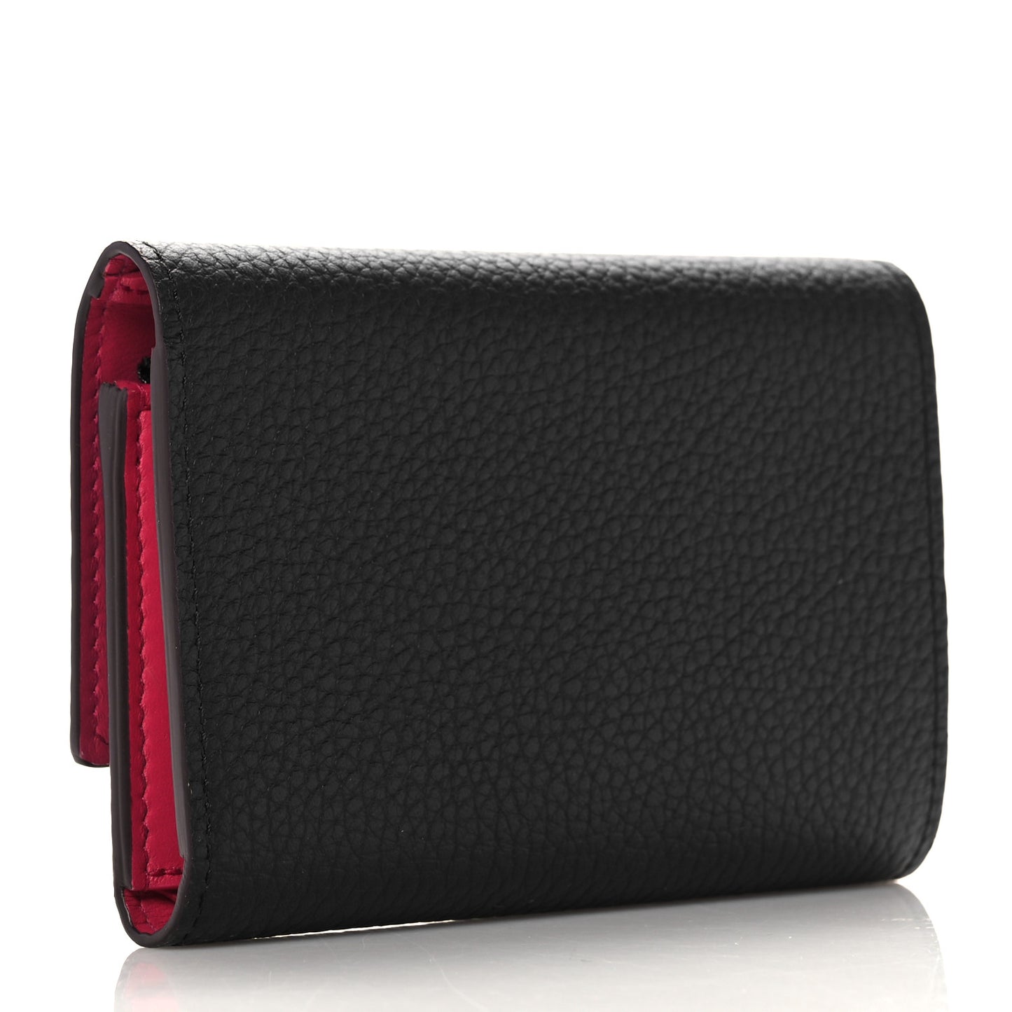 Taurillon Capucines Compact Wallet Black