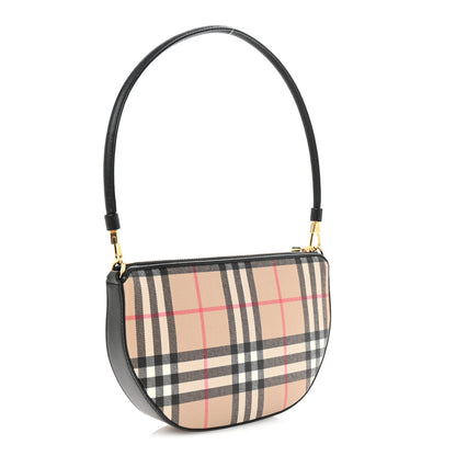 Burberry Vintage Check Calfskin Olympia Slim Pouch Archive Beige 3 of 9