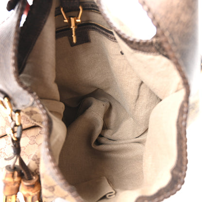 Gucci Monogram Large New Jackie Shoulder Bag Dark Brown 5 of 11