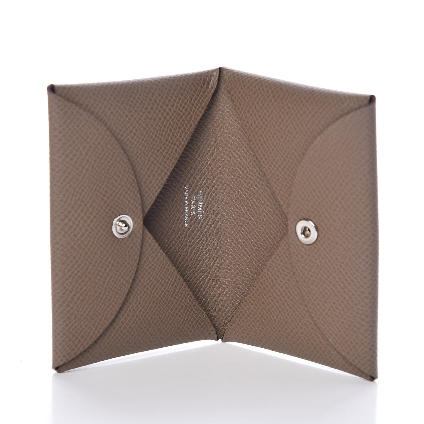 Epsom Calvi Card Case Etoupe