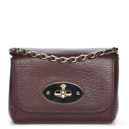 Mulberry Natural Calfskin Mini Lily Oxblood 1 of 7