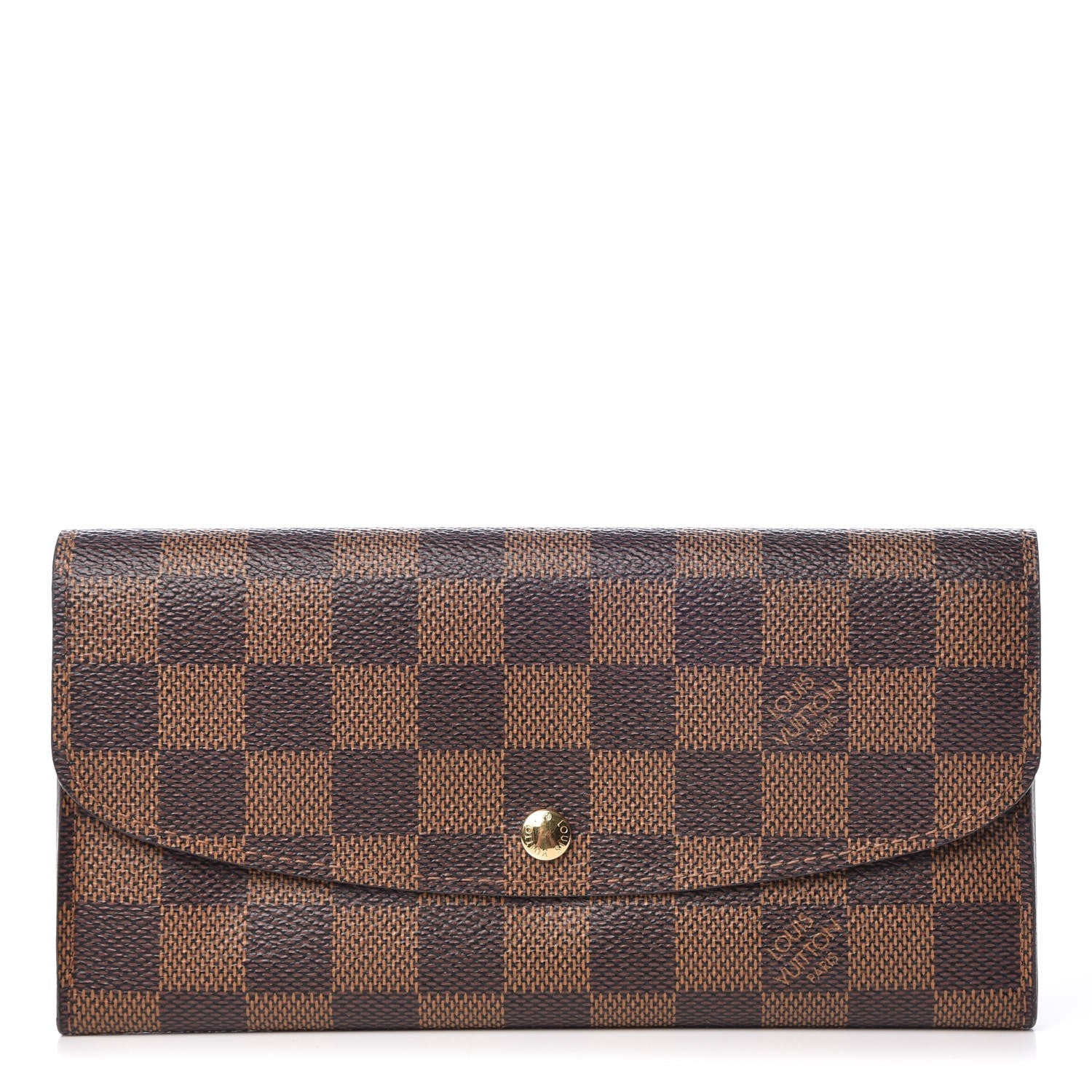 Louis Vuitton Damier Ebene Emilie Wallet 1 of 10