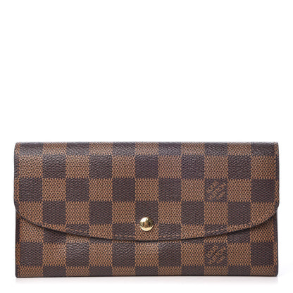 Louis Vuitton Damier Ebene Emilie Wallet 1 of 10
