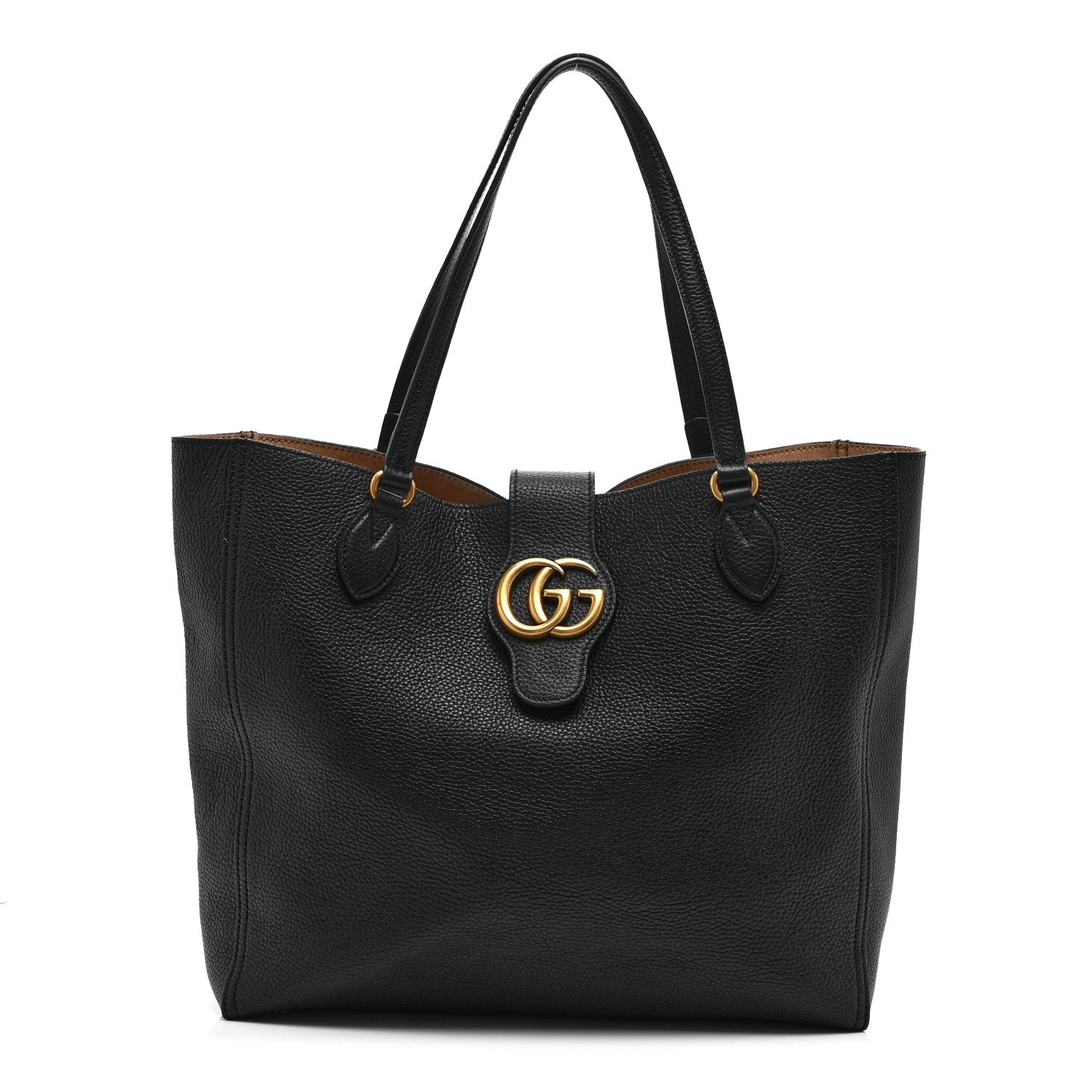 Gucci Grained Calfskin Small Dahlia Tote Black 1 of 11