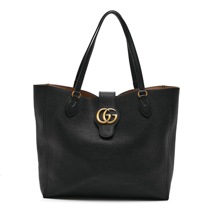 Gucci Grained Calfskin Small Dahlia Tote Black 1 of 11