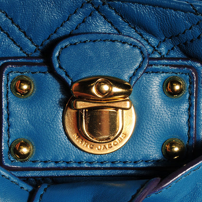 Marc Jacobs Quilted Leather Kristina Blue 9 of 10