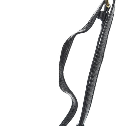 Prada Glace Calfskin Etiquette Flap Shoulder Bag Black 14 of 14