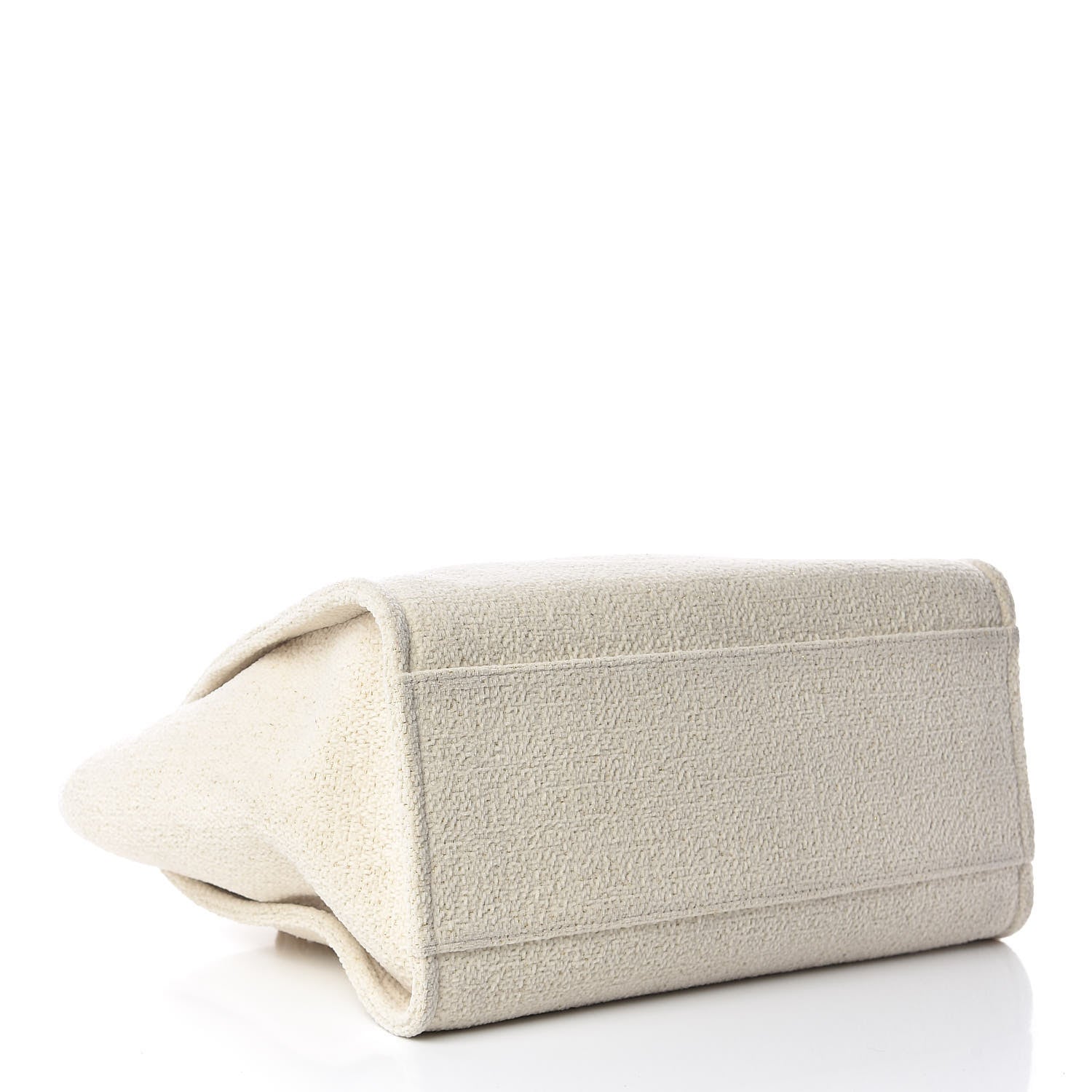 Chanel Lurex Boucle Medium Deauville Tote White 4 of 10