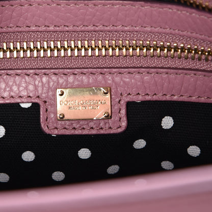 Dolce & Gabbana Textured Calfskin Patchwork Family Tote Rosa Poudre 7 of 8
