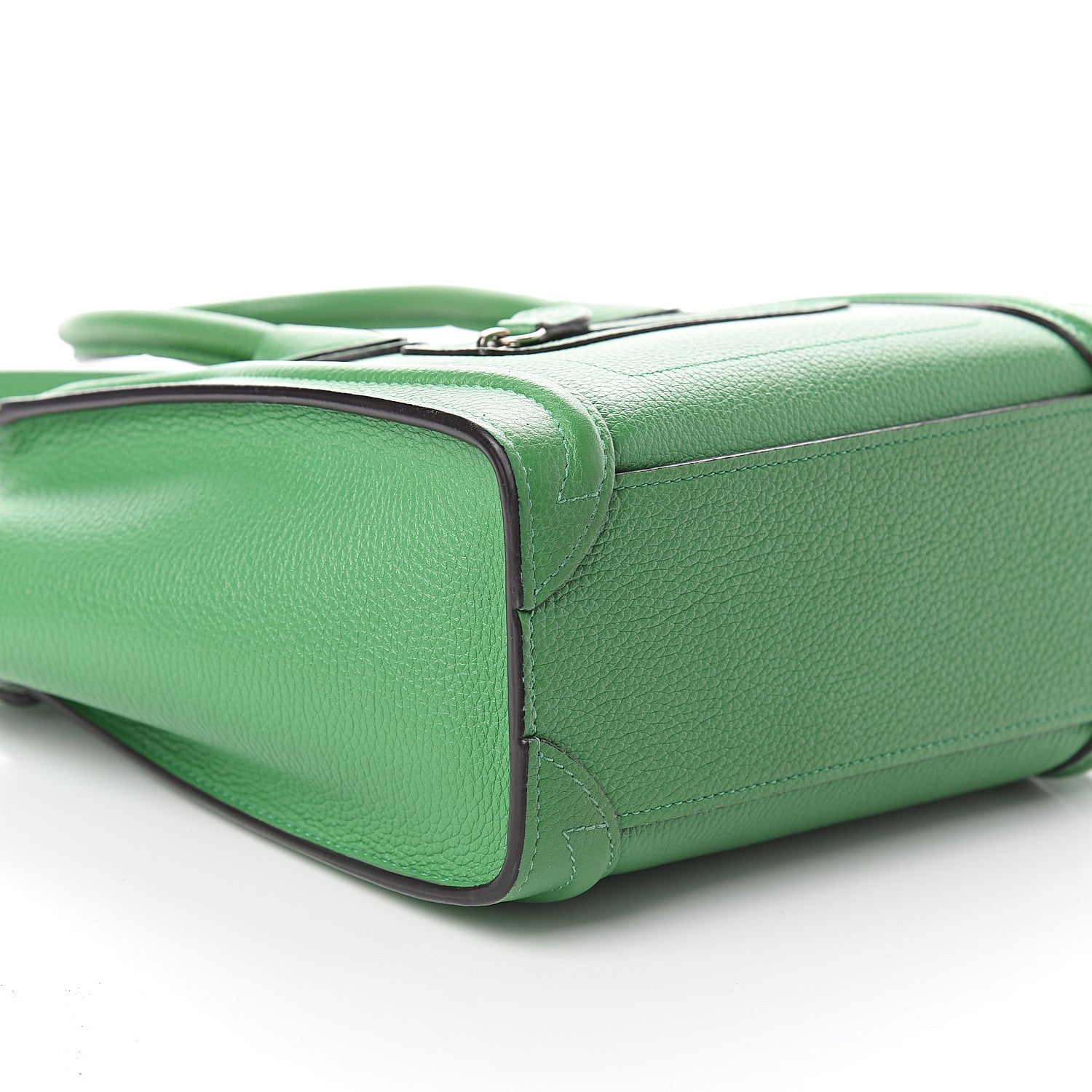 Celine Drummed Calfskin Nano Luggage Mint 7 of 8