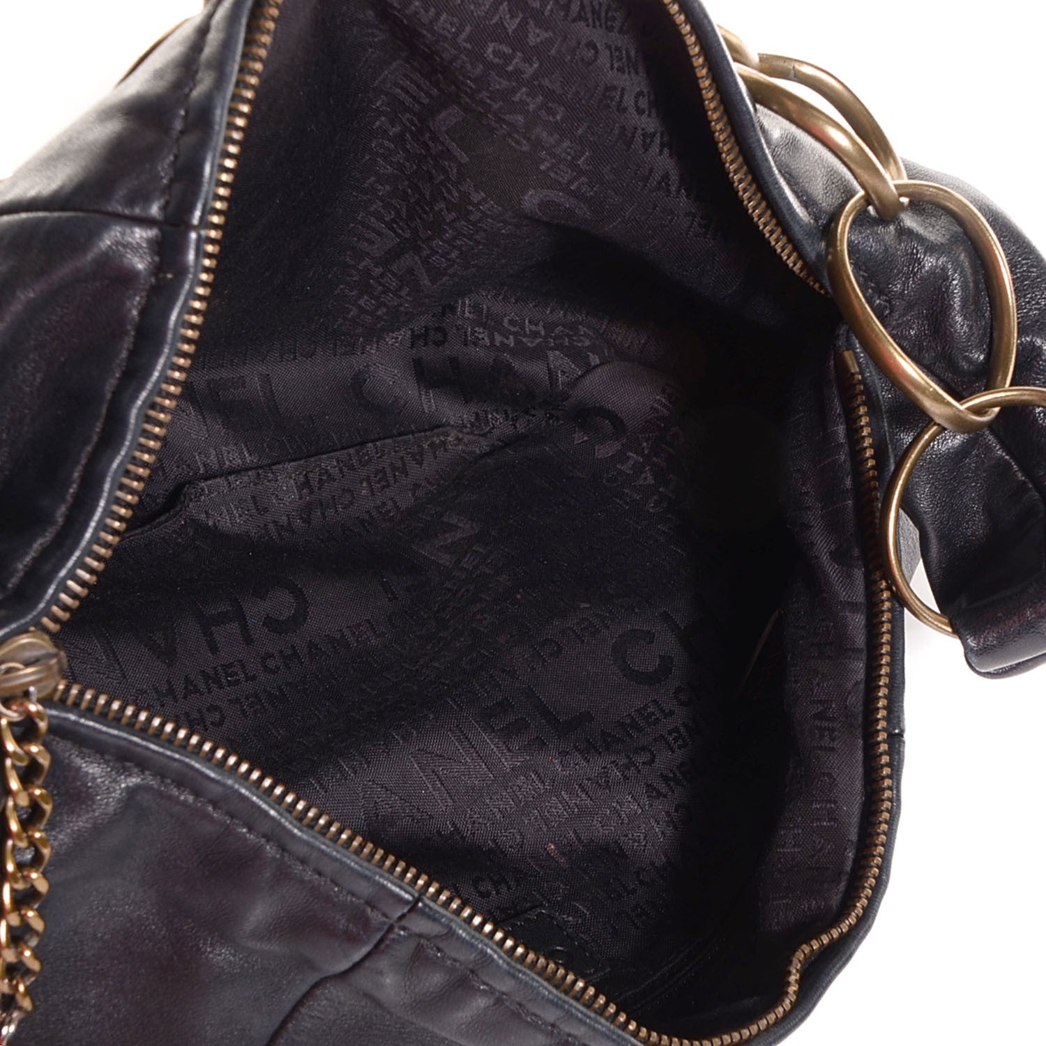 Chanel Lambskin Small Chain Hobo Black 5 of 7