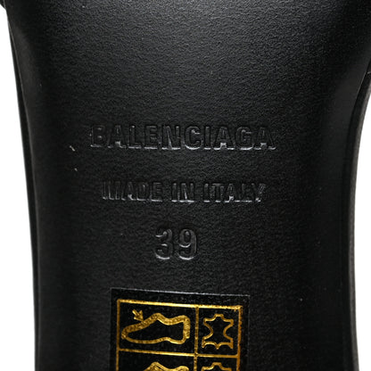 Balenciaga Soft Nappa BB Square Knife Pointed Toe 40mm Mules 39 Black 7 of 8