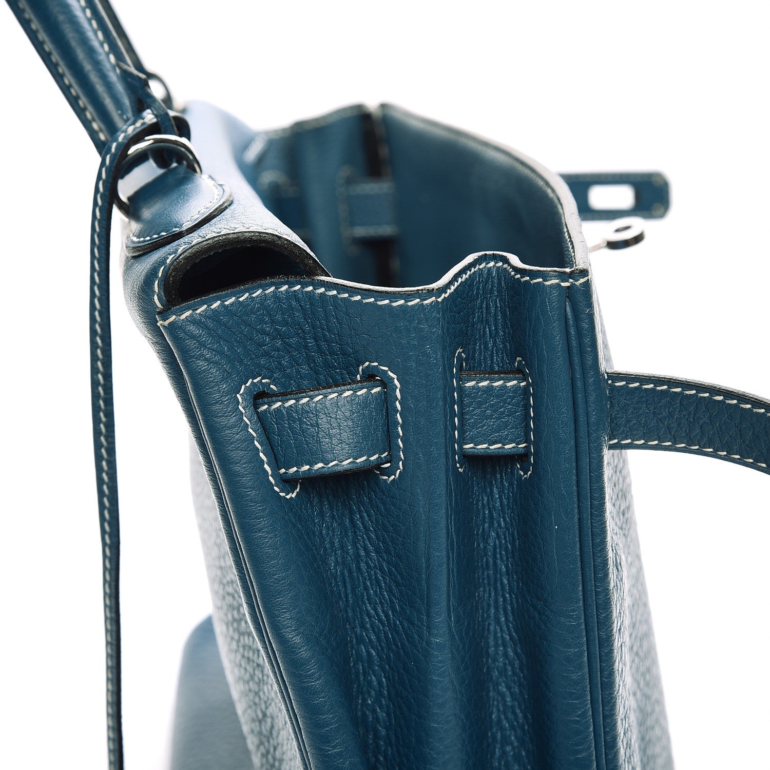 Hermes Taurillon Clemence Kelly Retourne 32 Blue Jean 17 of 40