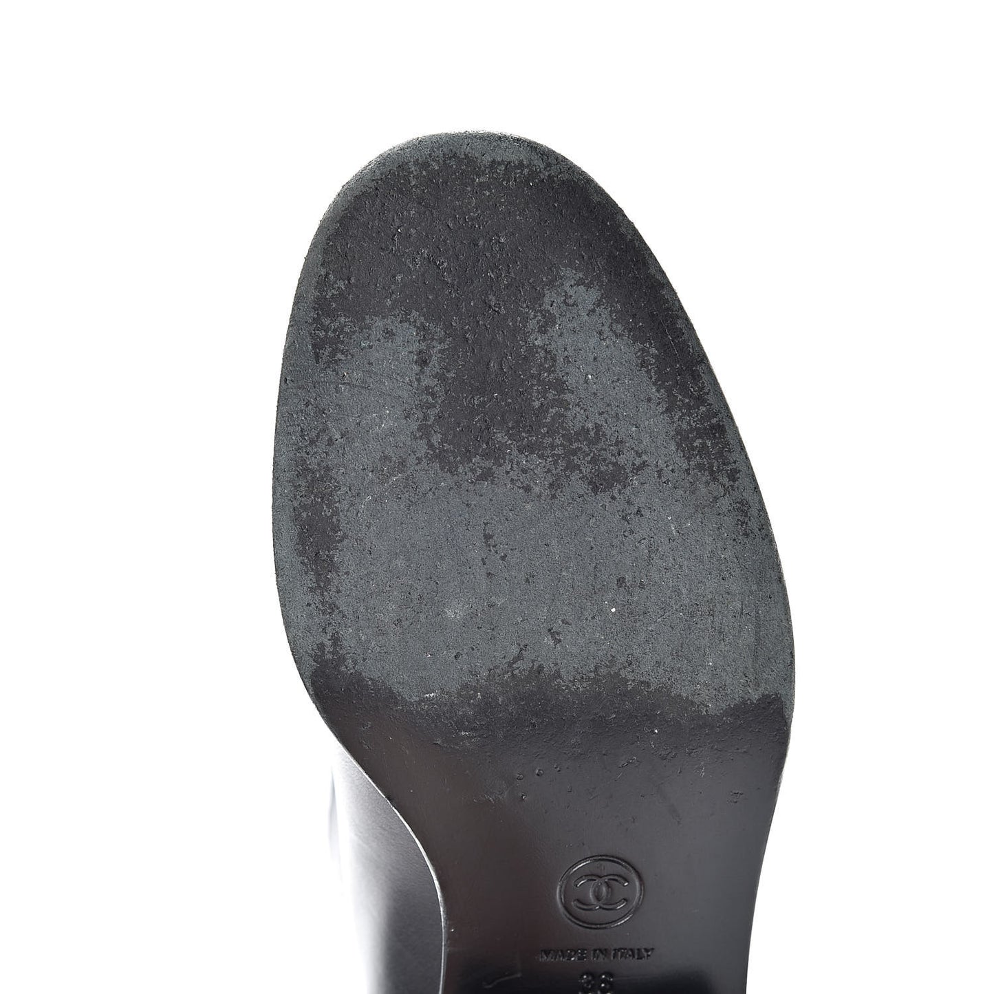 Calfskin Ascot High CC Boots 36 Black