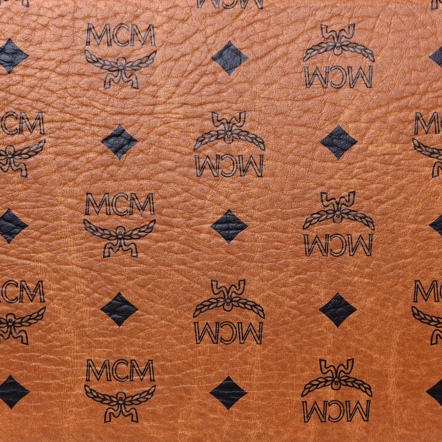 MCM Visetos Medium Liz Reversible Shopper Tote Cognac 21 of 21