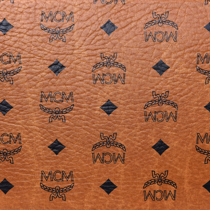 MCM Visetos Medium Liz Reversible Shopper Tote Cognac 21 of 21