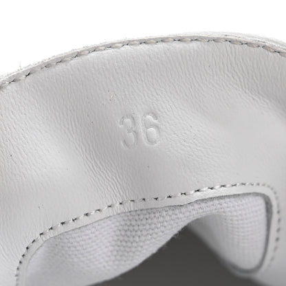 Hermes Canvas Calfskin Get Sneakers 36 Prunoir Blanc 9 of 10