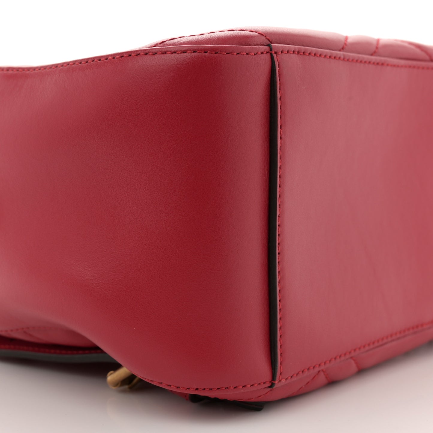 Calfskin Matelasse GG Marmont Dome Backpack Hibiscus Red