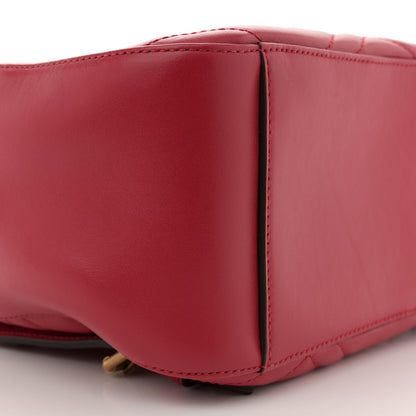 Gucci Calfskin Matelasse GG Marmont Dome Backpack Hibiscus Red 9 of 11