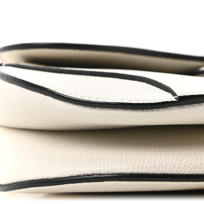 Christian Dior Grained Calfskin Mini Saddle Bag White 9 of 10