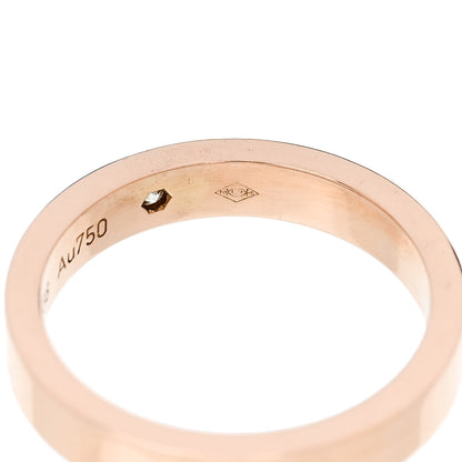 Cartier 18K Pink Gold Diamond 3mm C De Cartier Wedding Band Ring 46 3.75 5 of 6