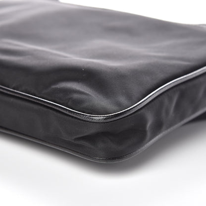 Prada Nylon Flat Messenger Bag Black 10 of 10